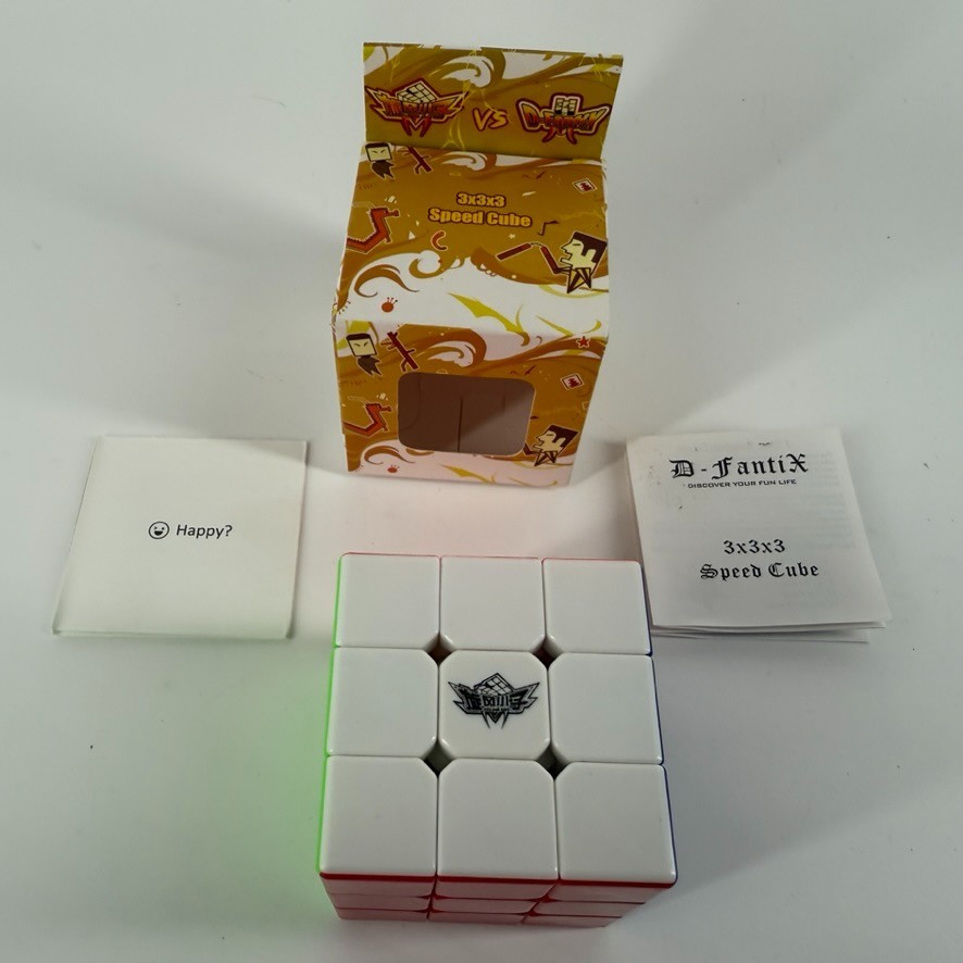 3-D-Fantix Cyclone Speed Cube Stickerless Magic Cube 3X3 Brainteaser
