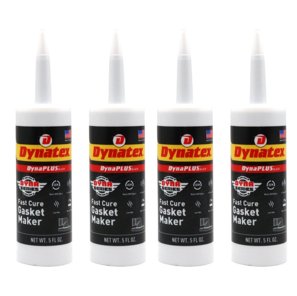 Dynatex DynaPlus Fast Cure Gasket Maker 5 oz Sensor Safe & Low Odor (4-Pack)