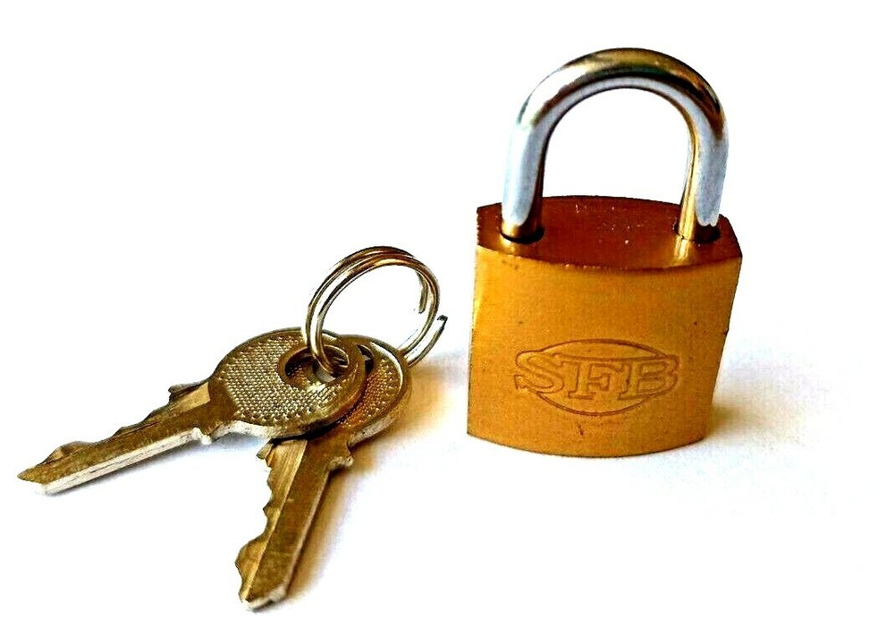 Small Padlock 20 mm  With Two Keys