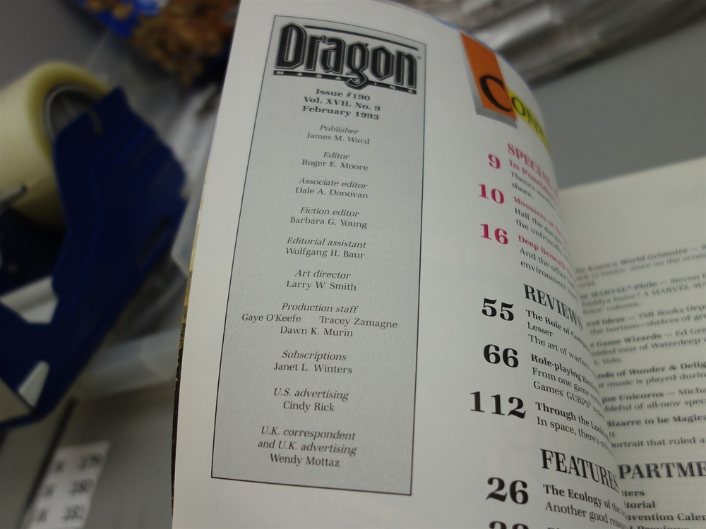 Dragon Magazine: Issue #190 (TSR)