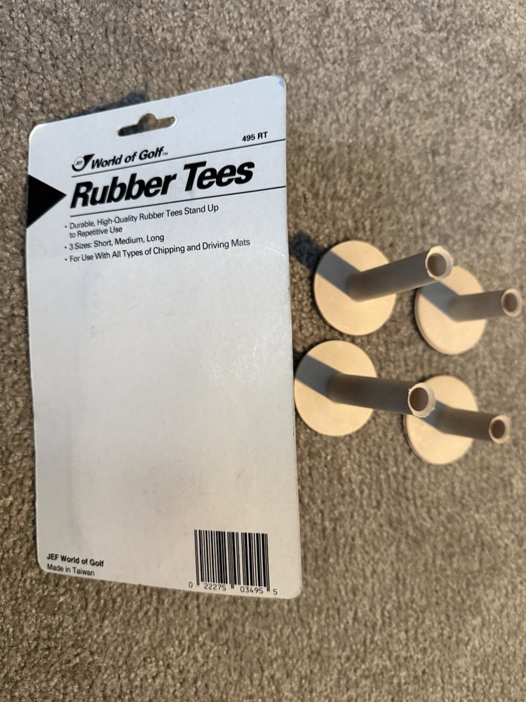 Rubber Tees Multiple New (golf Driving Mat Range Tee) 7 Included