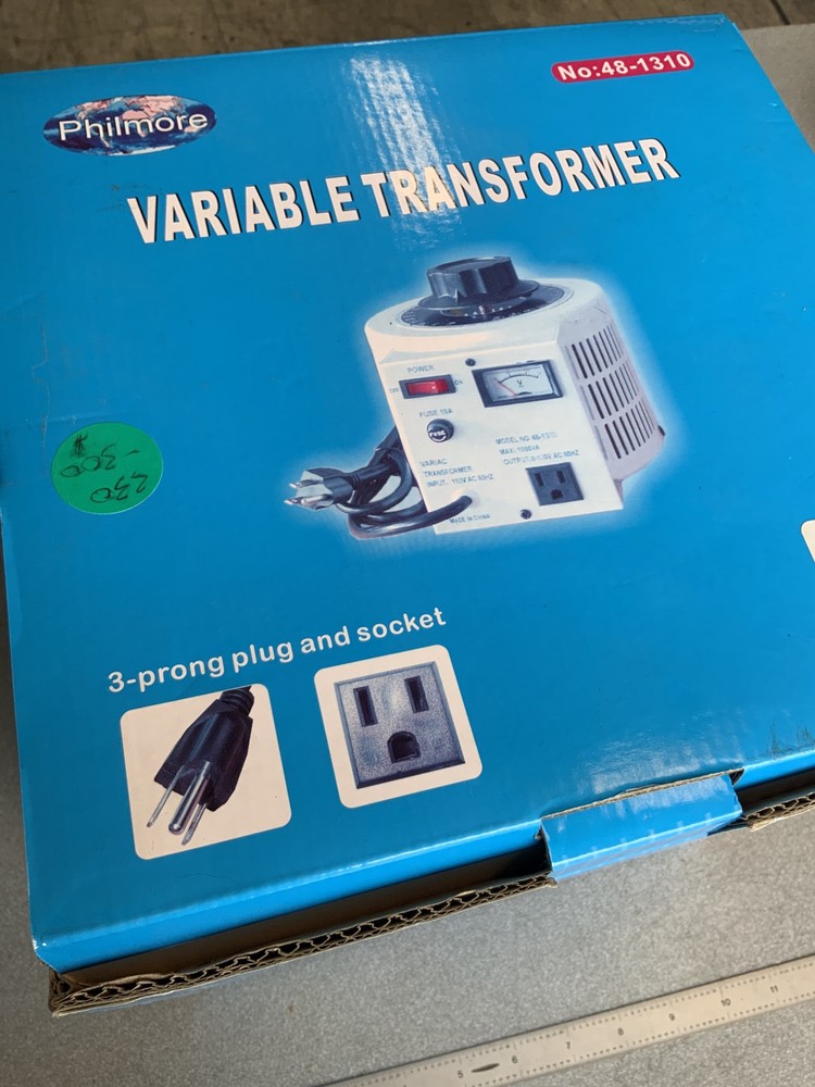Philmore 48-1310 Variac 1000W Variable Voltage Regulator