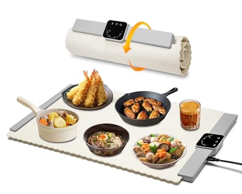 Bravestone Technology Warming Mat Device Heating Tray 24"x15.7" - White