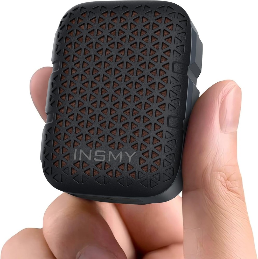 Waterproof Bluetooth Clip-On Speaker Wireless Stereo Mic Light Compact Black
