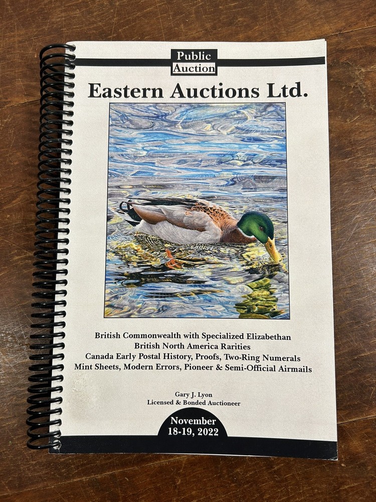 Eastern auctions LTD 2022 Philatelic Stamp Auction Catalog Softcover VG￼