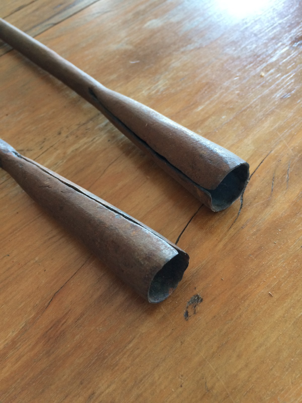 Vintage Handmade Metal Spear Bayonet Set 21-22 in Used