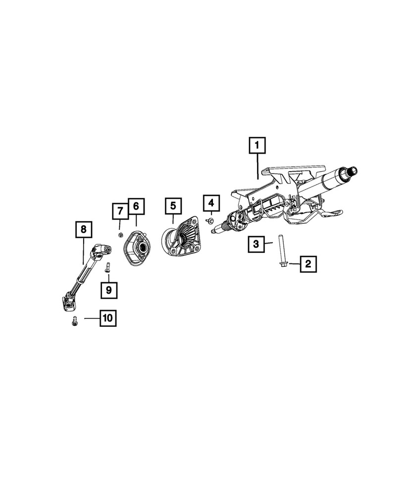 Genuine Mopar Steering Column 68617925AA