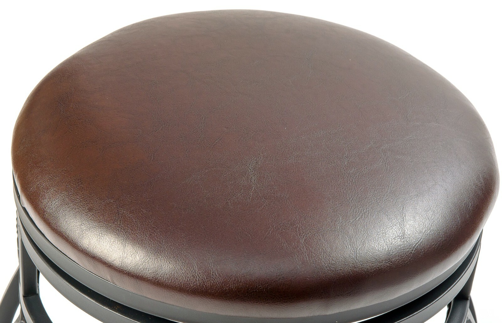 Swivel Barstools/Faux Leather Seat, Espresso, 29", Set of 2 (Collectible) 4432