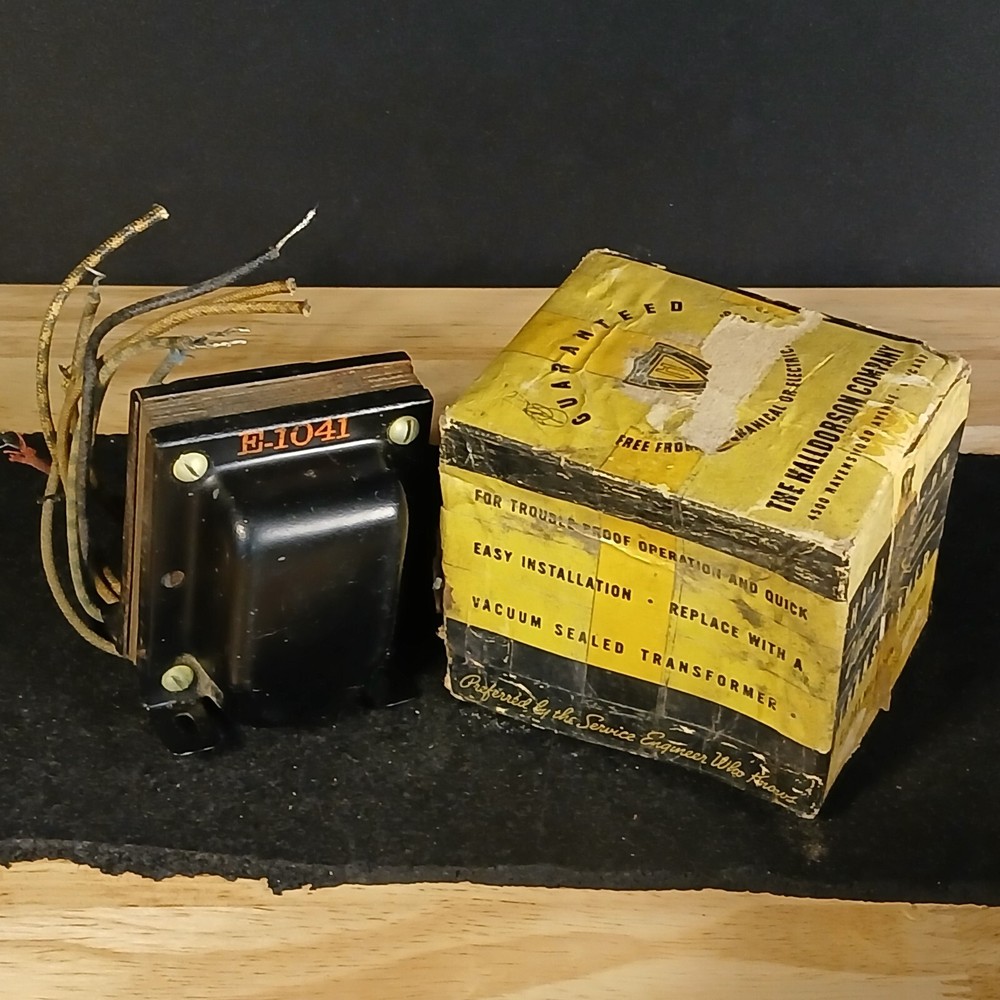 1940's 50's Halldorson E-1014 Mic Microphone Transformer #76