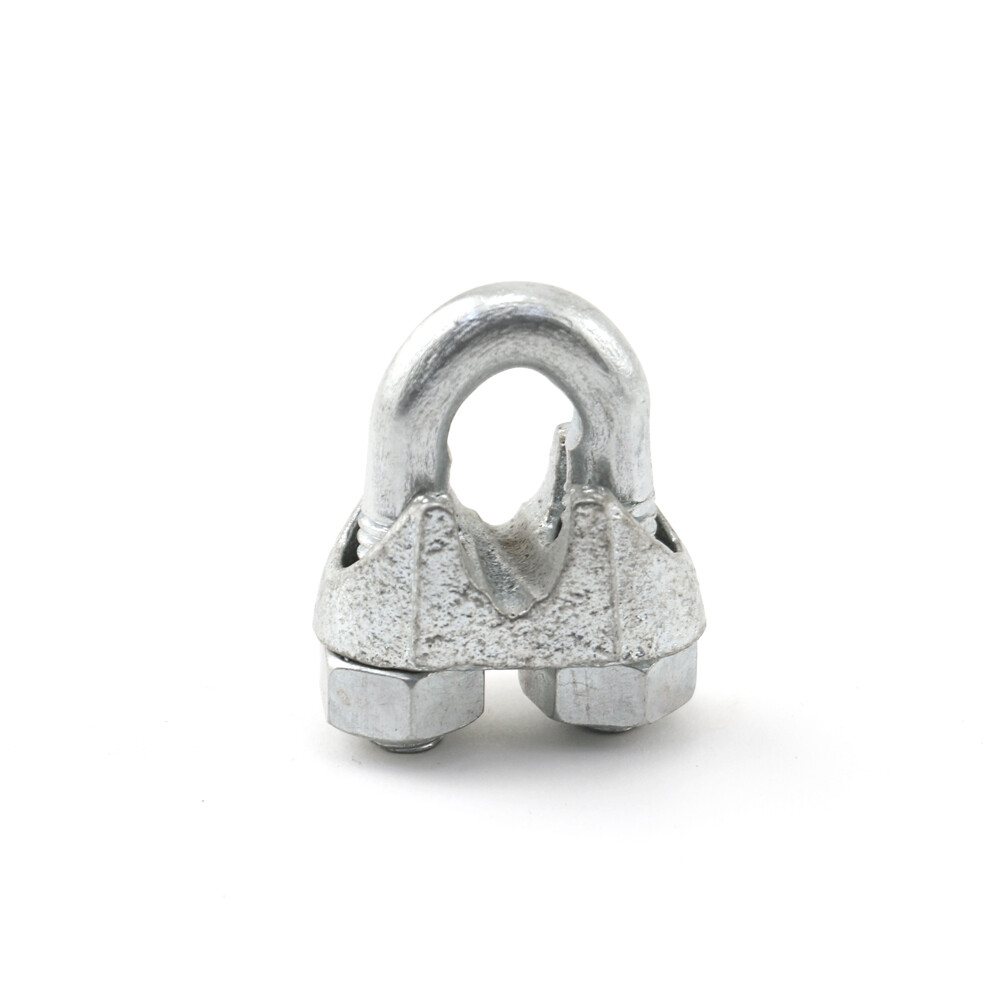 2 pc. Wire Rope Clips, 1/4"- Iron Wire Hardware