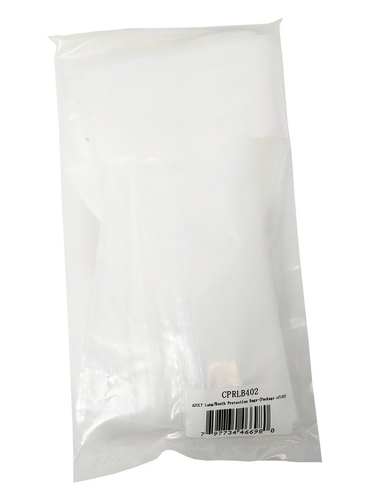 Basic Buddy Compatible Face Shield Lung Bags, 100 Pack