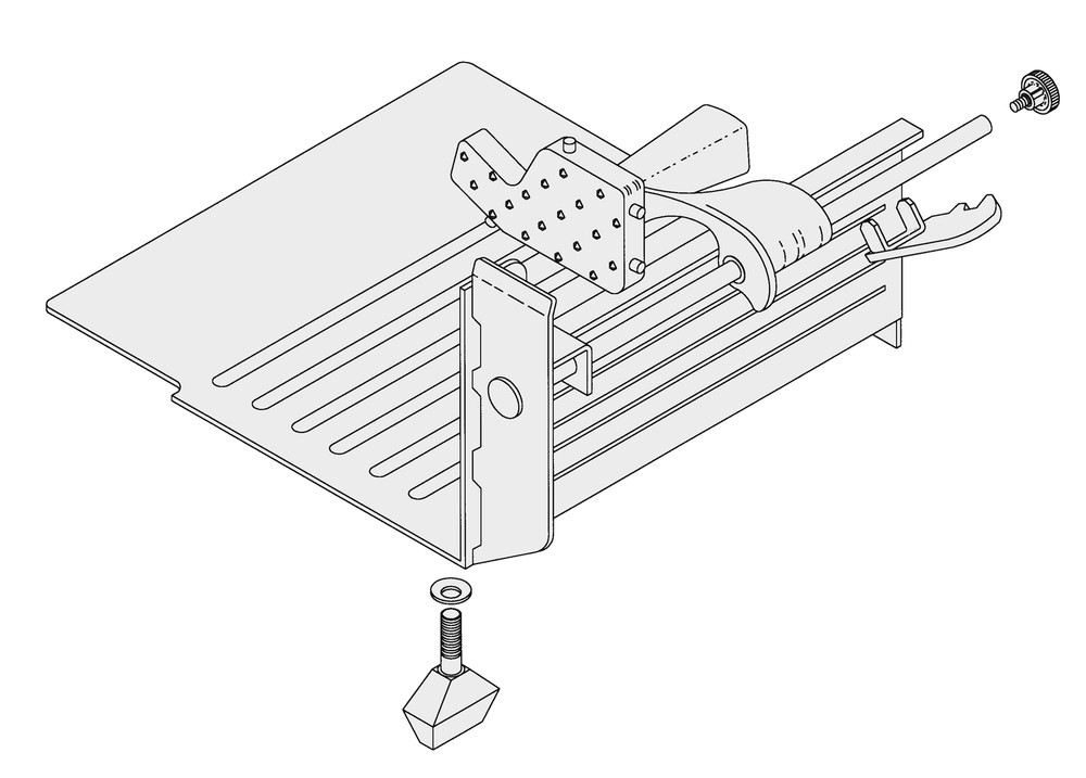 CARRIAGE TRAY ASSY- w/ IRON END WEIGHT