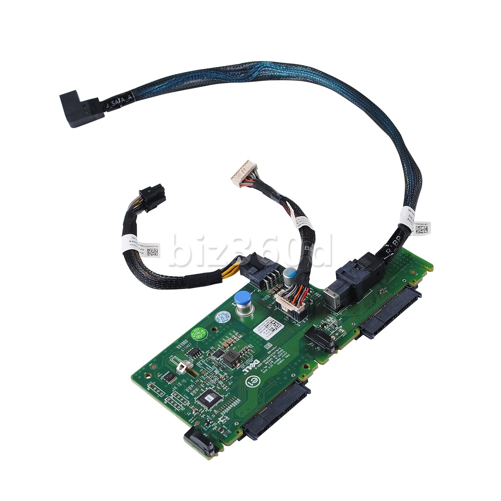 Dell R730xd 2x 2.5" SFF Rear Flex Bay HDD Backplane with Cable 6WNVX NHDXG USA