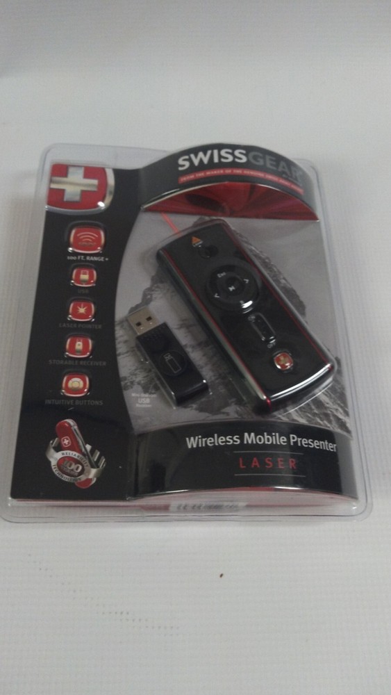 SwissGear Wireless Mobile Presenter w/Laser Pointer power point Swiss