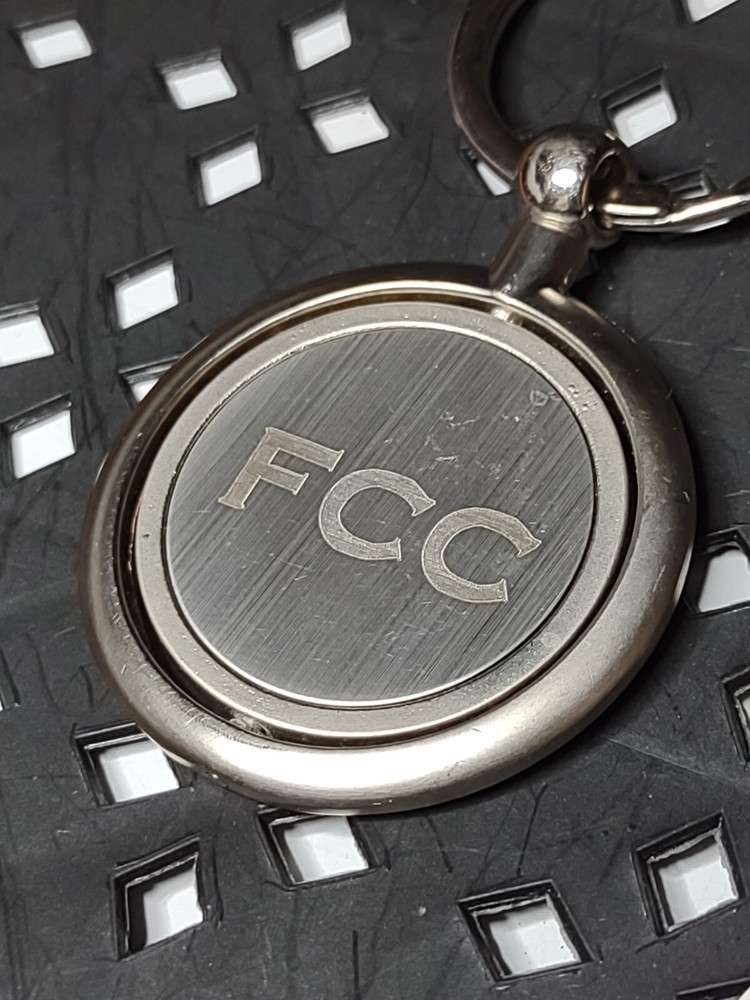 Round FCC Logo Keychain