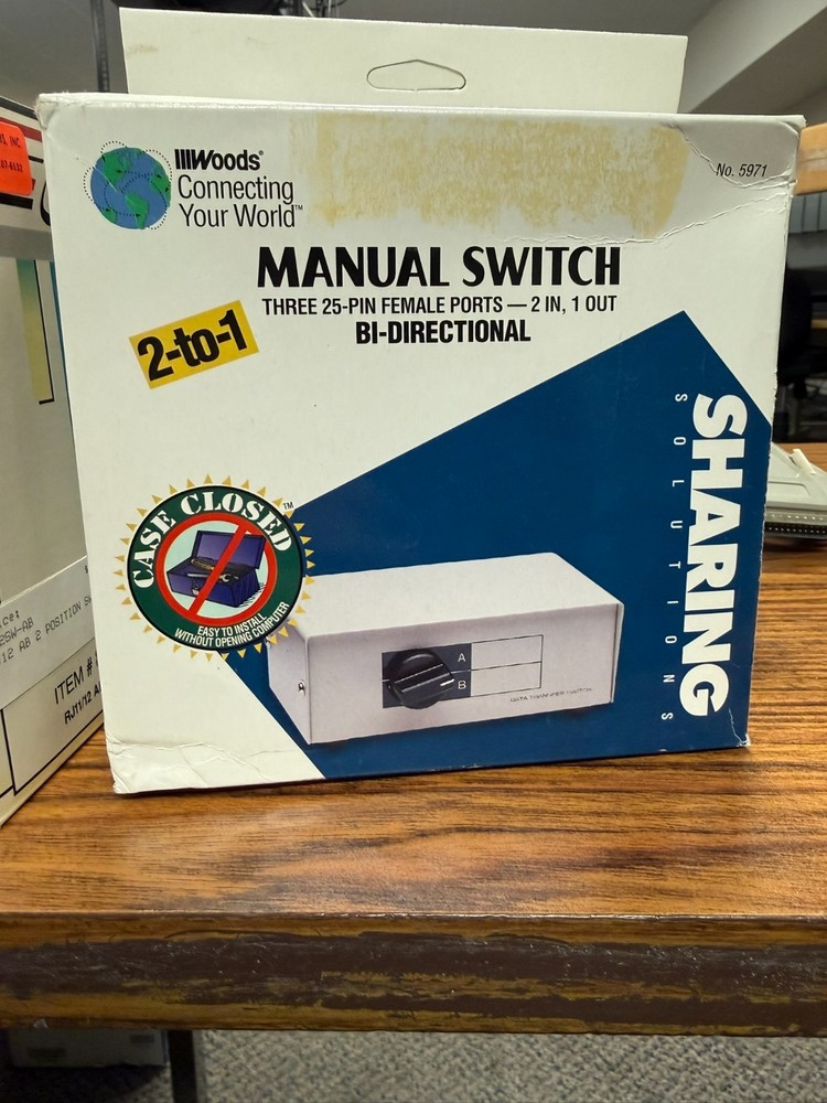 DB25 2Way Manual Data Transfer Switch