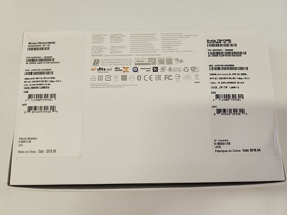 Asus Zenpad 8.0 BOX ONLY