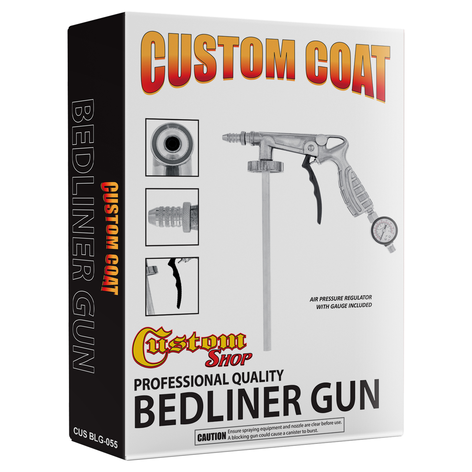 Raptor Blue Metallic Urethane Spray-On Truck Bed Liner Spray Gun, 4 Liters