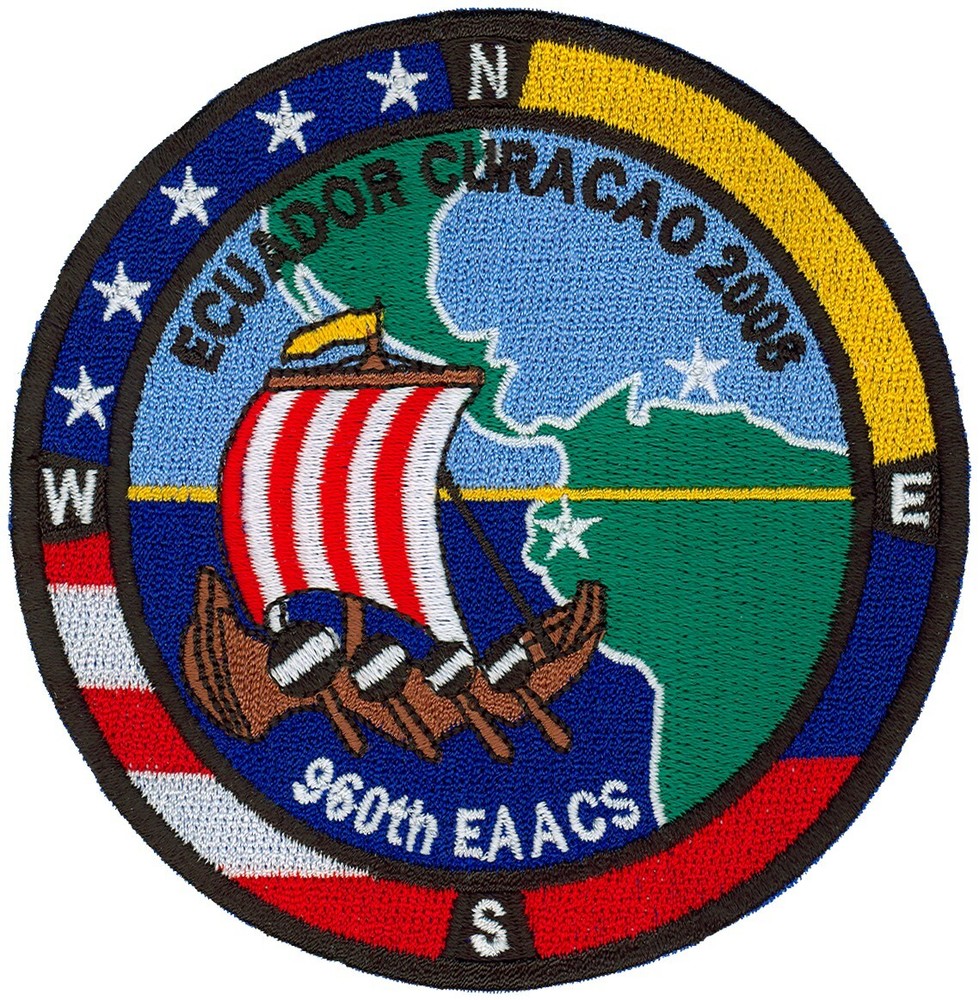 USAF 960th AIRBORNE AIR CONTROL SQUADRON – ECUADOR – CURACAO 2008 PATCH