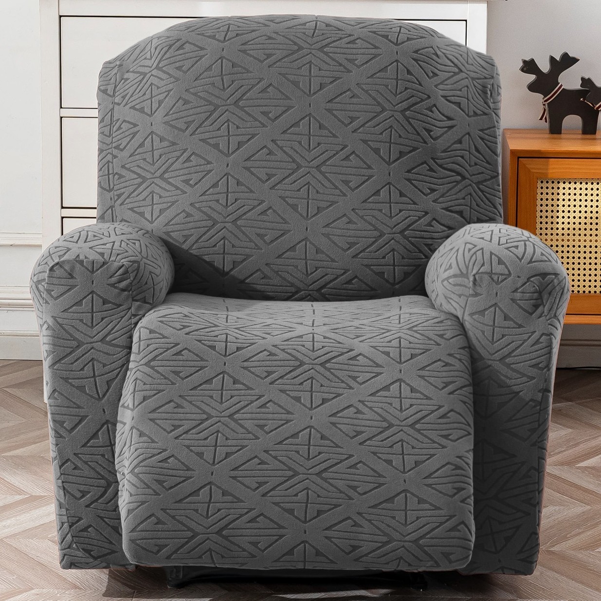Soft Washable Recliner Chair Cover with Pocket Slipcover Strech Sofa Protector