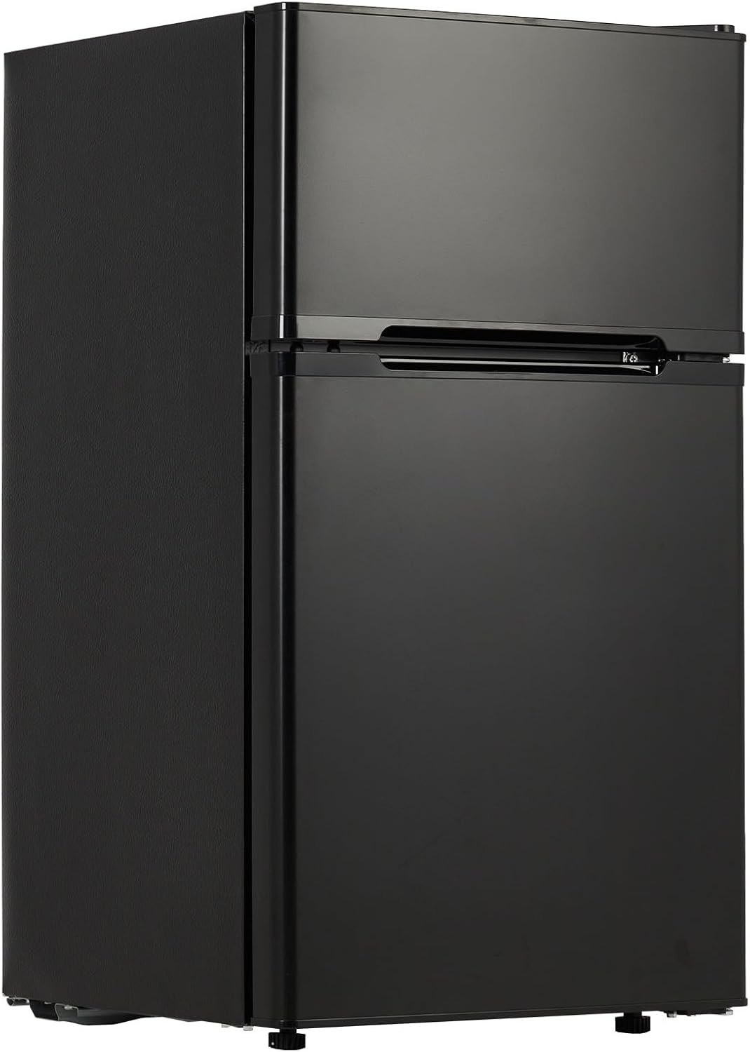 3.1 Cu.ft 2-Door Mini Fridge with Freezer, Compact Stainless Steel Refrigerator