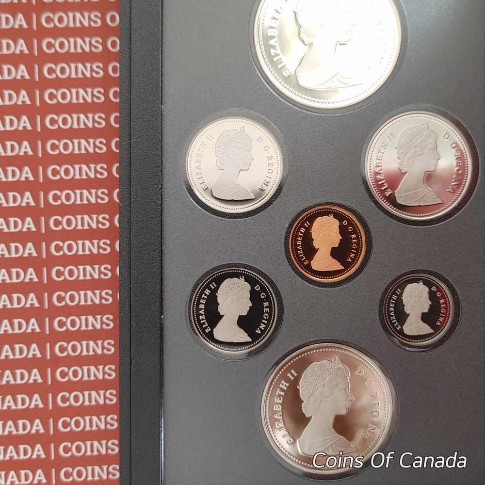 1987 Canada Proof Set w/ Special Edition John Davis Silver Dollar #coinsofcanada