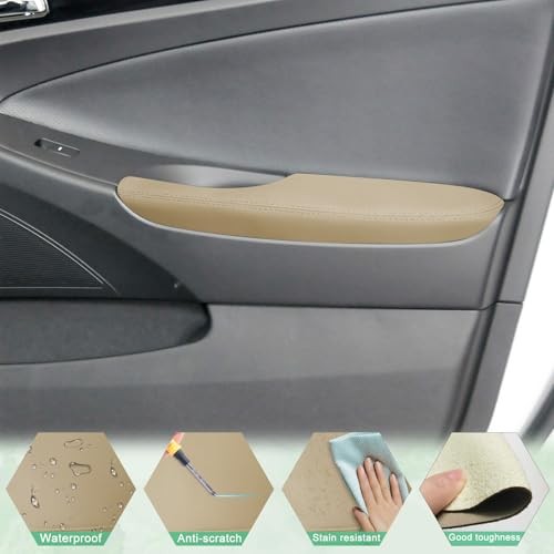 2PCS Front Door Panel Armrest Cover Replacement Compatible with Hyundai Sonata