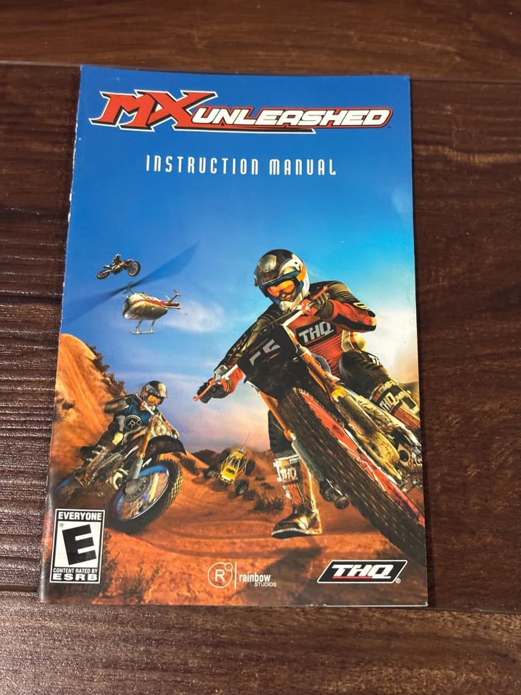 MX Unleashed Playstation 2 PS2 Instruction Manual Only