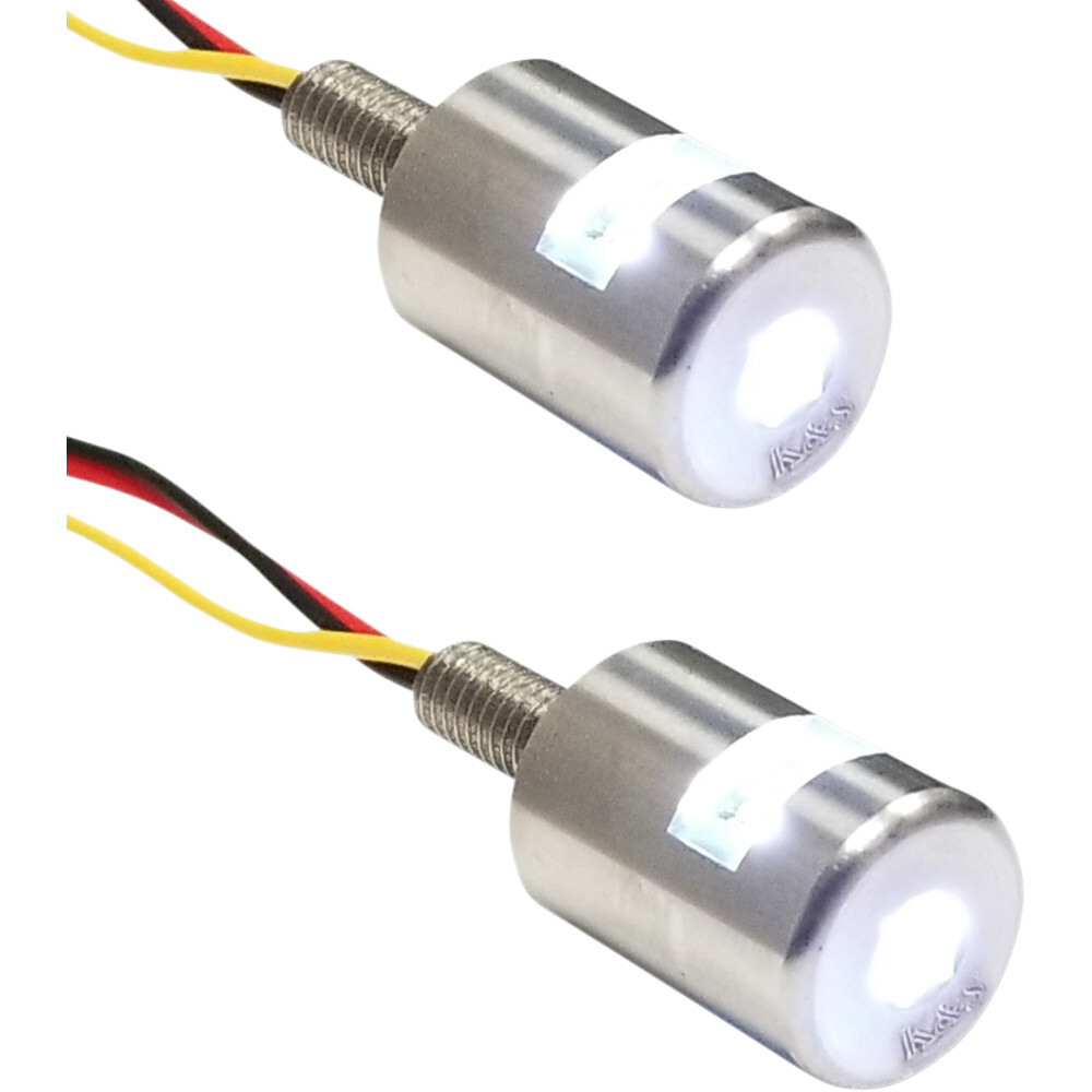 K&S Technologies Three-Beam License Plate Bolt Lights - White | 25-9186