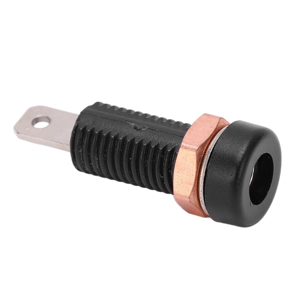 10pcs 4mm Banana Socket Mount Binding Post Connector Adapter Panel Black US