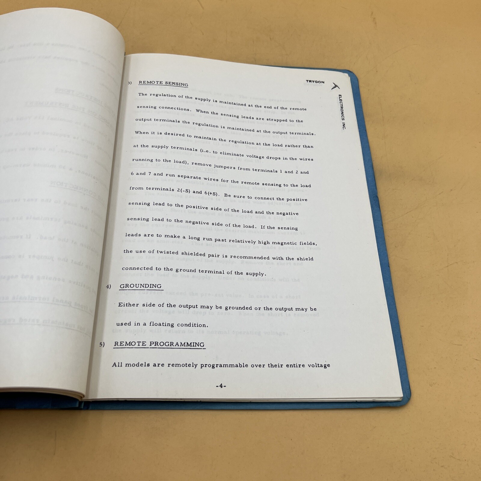 1965 Trygon Electronics Model HR10-750 XX Instruction & Maintenance Manual Book