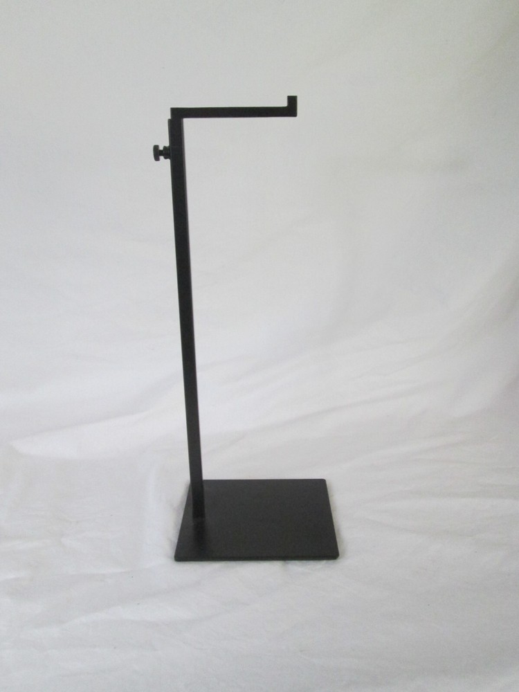 Adjustable Metal Handbag Rack Tabletop Purse Display Stand Single Hook B Black