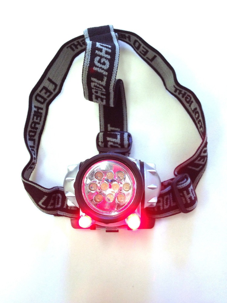 3 Modes 10 LED Headlight with Strap-AH33