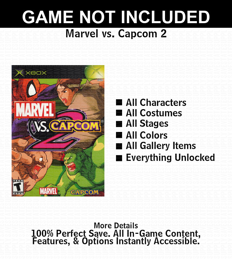 Marvel vs. Capcom 2  100% Complete All Xbox USB Saves
