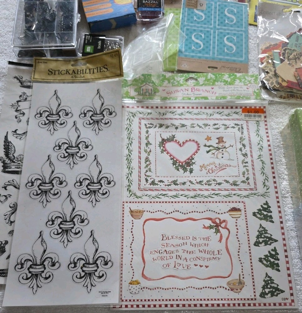 Assorted Scrapbooking Items, Mixed Lot