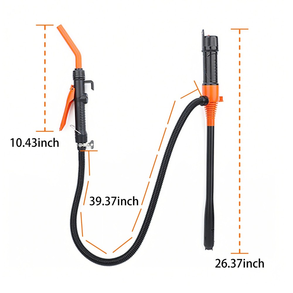 2.4 GPM Powered Battery Quick Liquid Fuel Transfer Pump with Flow Control Nozzle