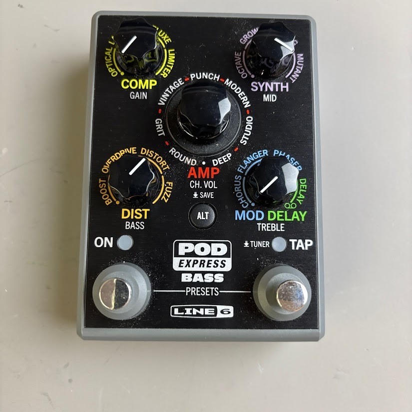 Line 6 POD Express Bass Amp Effect Processor Portable Used