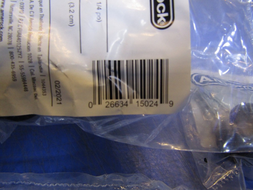 6 – AMEROCK CABINET KNOBS FLAT BLACK BP 53012-FB. NEW in Package