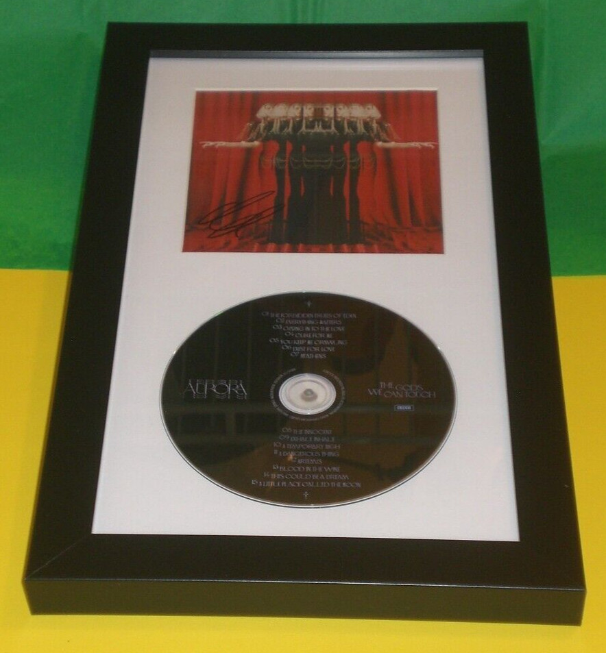 AURORA SIGNED & FRAMED GODS WE CAN TOUCH CD DISPLAY AUTOGRAPH COA WOLFWALKERS