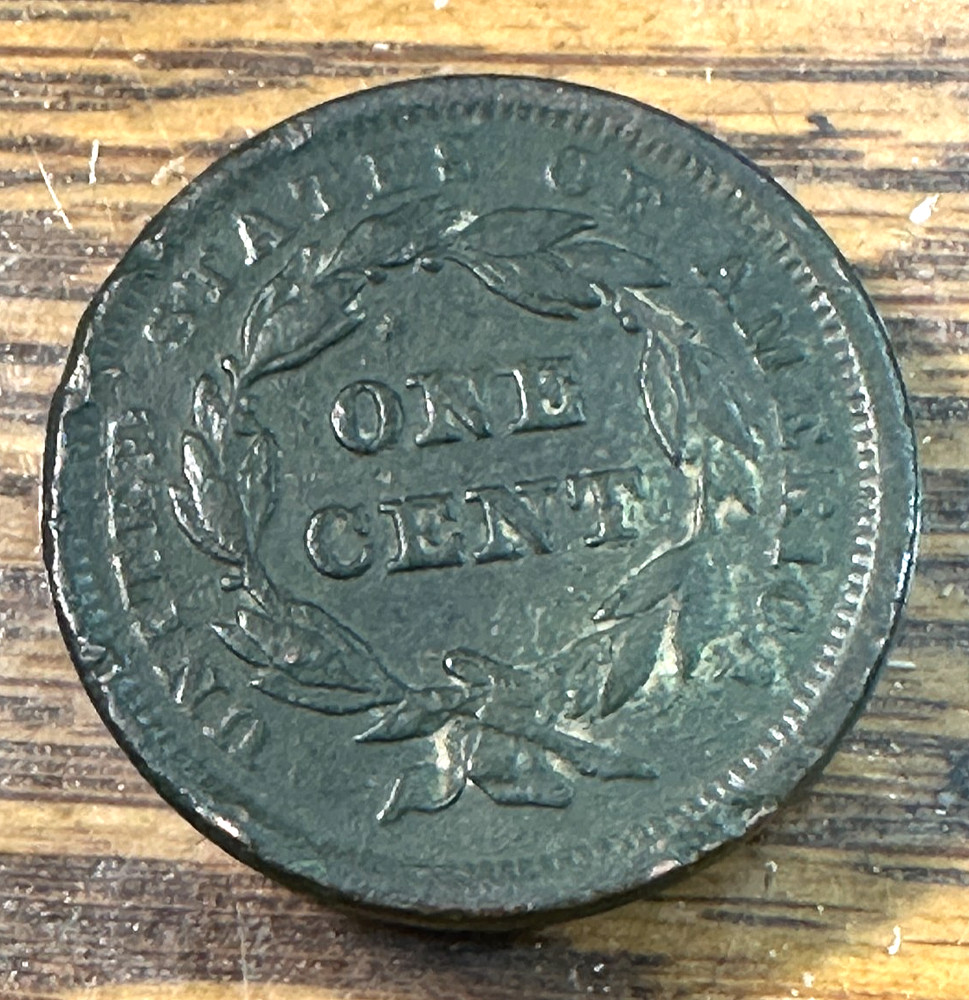 1843 Large Cent Original VF+ Details CHRC