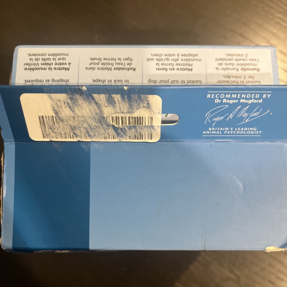 BASKERVILLE BLACK ULTRA MUZZLE FOR DOGS SIZE 4 PERMITS PANTING & DRINKING EUC