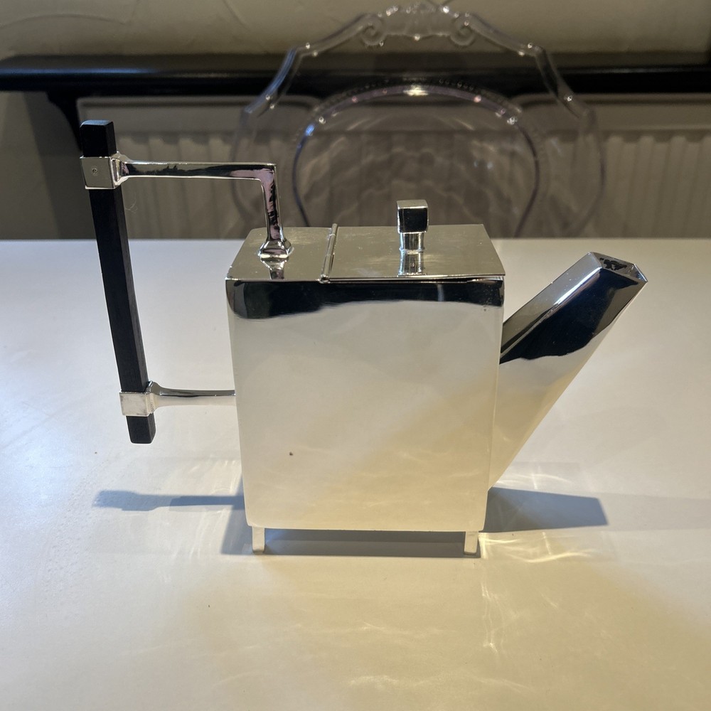 Silver Plated Art Deco Christopher Dresser Style Rectangular unusual Shape Rare