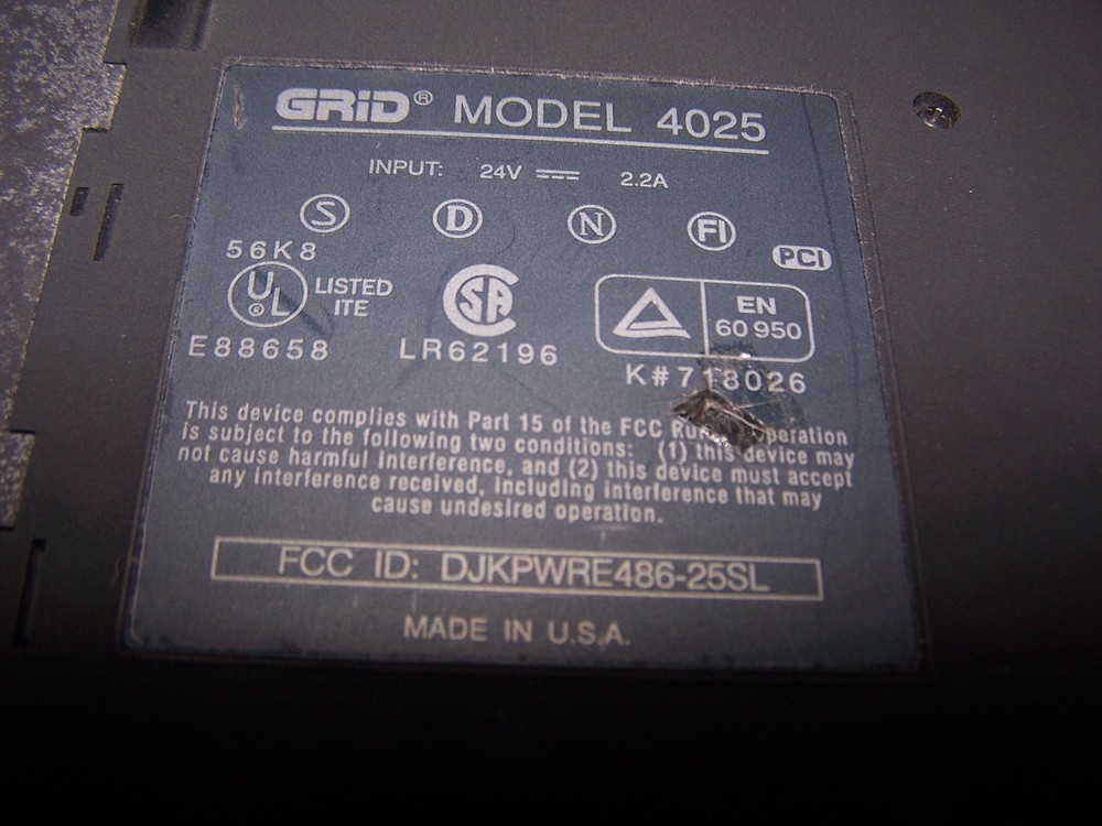 Grid Model 4025 Laptop Computer