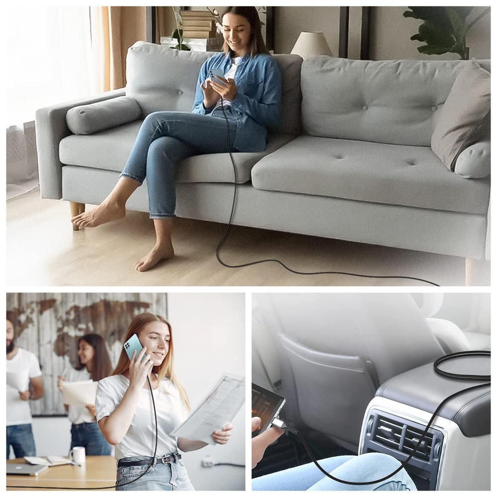 iCable CL100 BLACK LIGHTNING CABLE FAST CHARGING SYNC COR FOR IPHONE IPADDURABLE