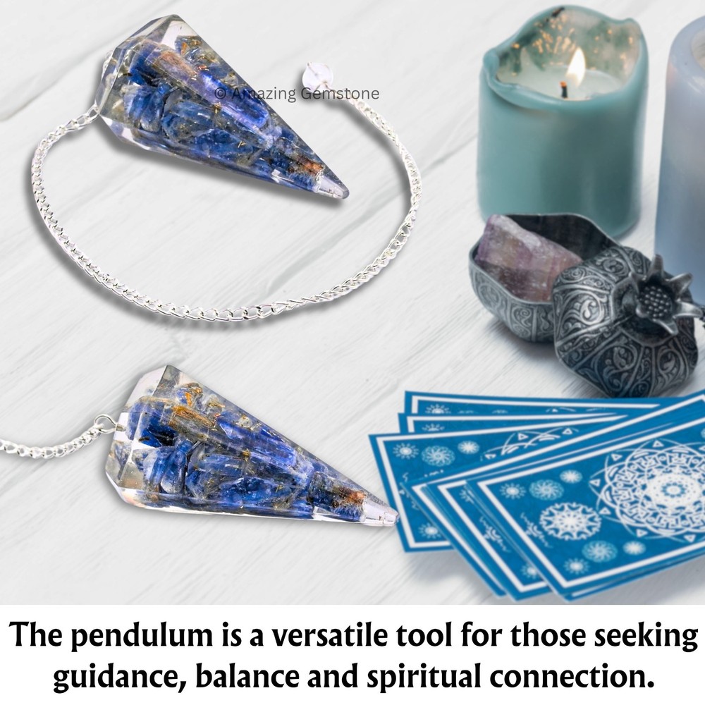 Kyanite Orgone Crystal Pendulums