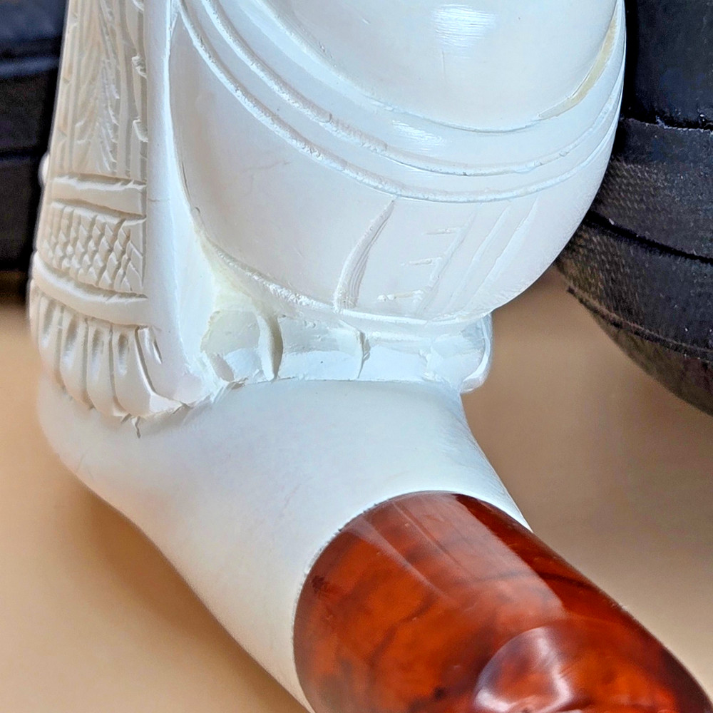 Sultan Meerschaum Estate Pipe with Fitted Case