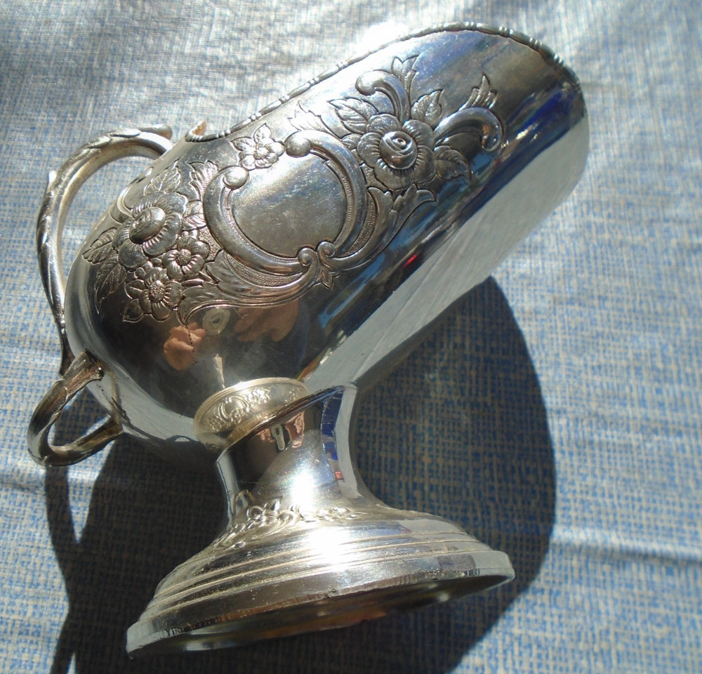 Sugar Scuttle Bowl Raimond Japan Silver Plate Vintage