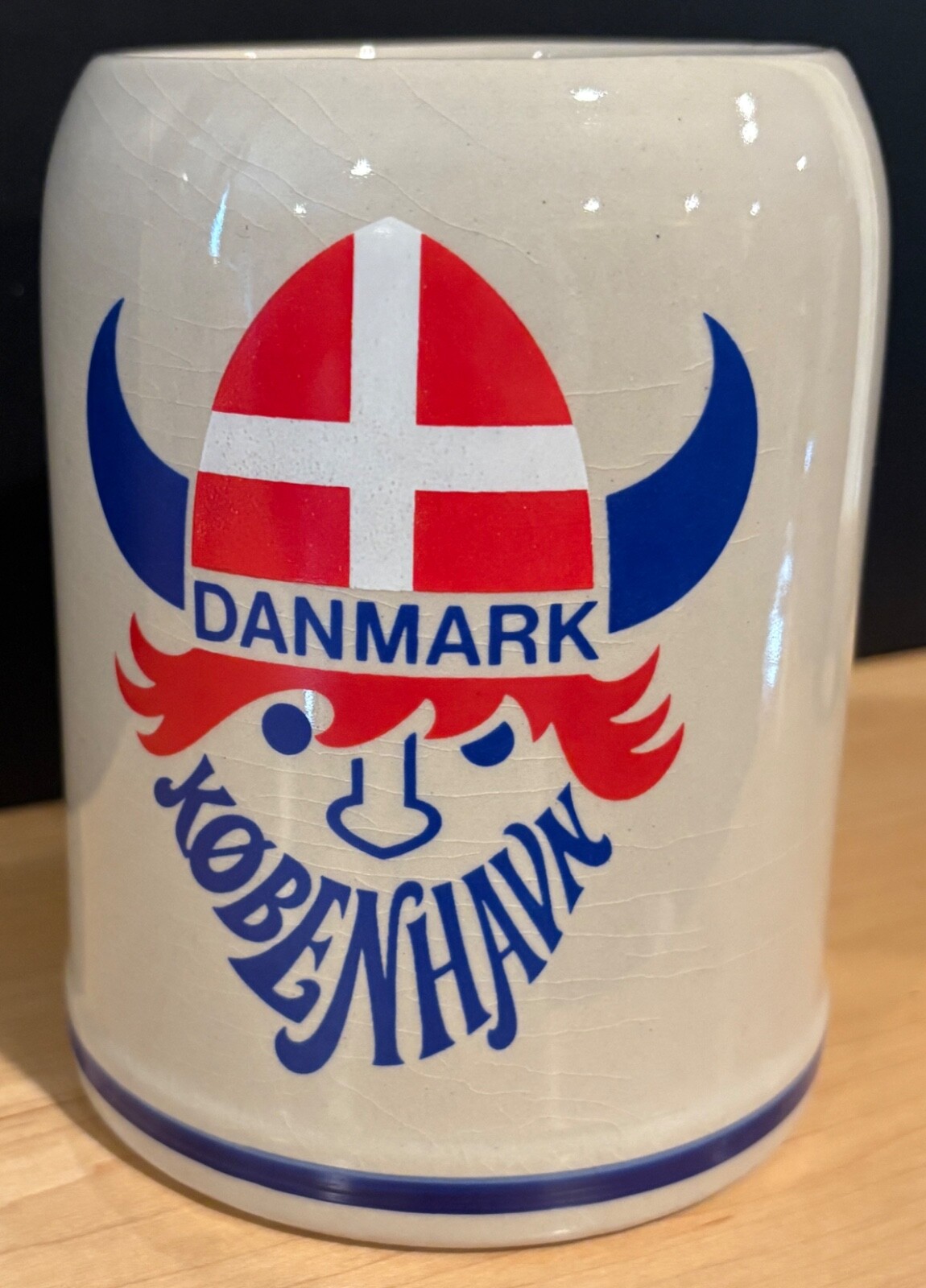 Copenhagen Denmark Glazed Stoneware Been Mug Stein 0.5L