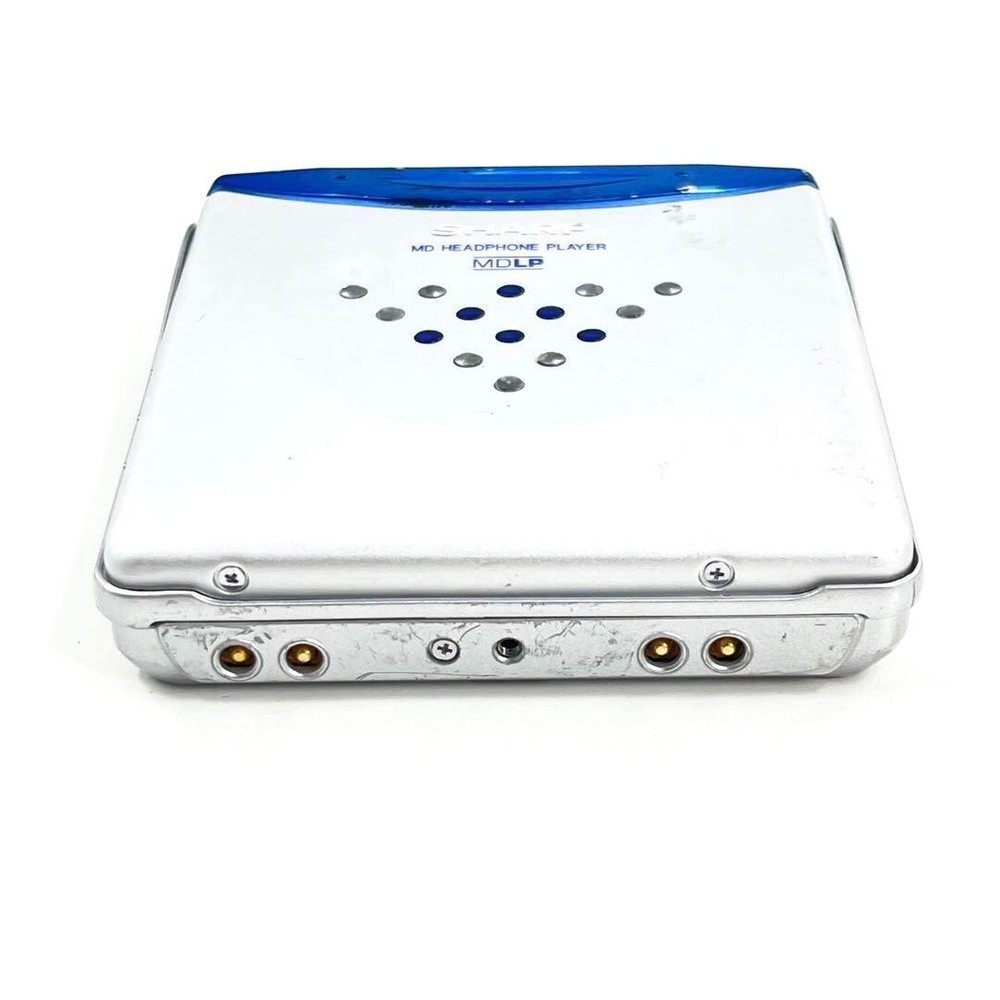 Sharp MD-ST70 Portable Mini Disc Player Blue Good