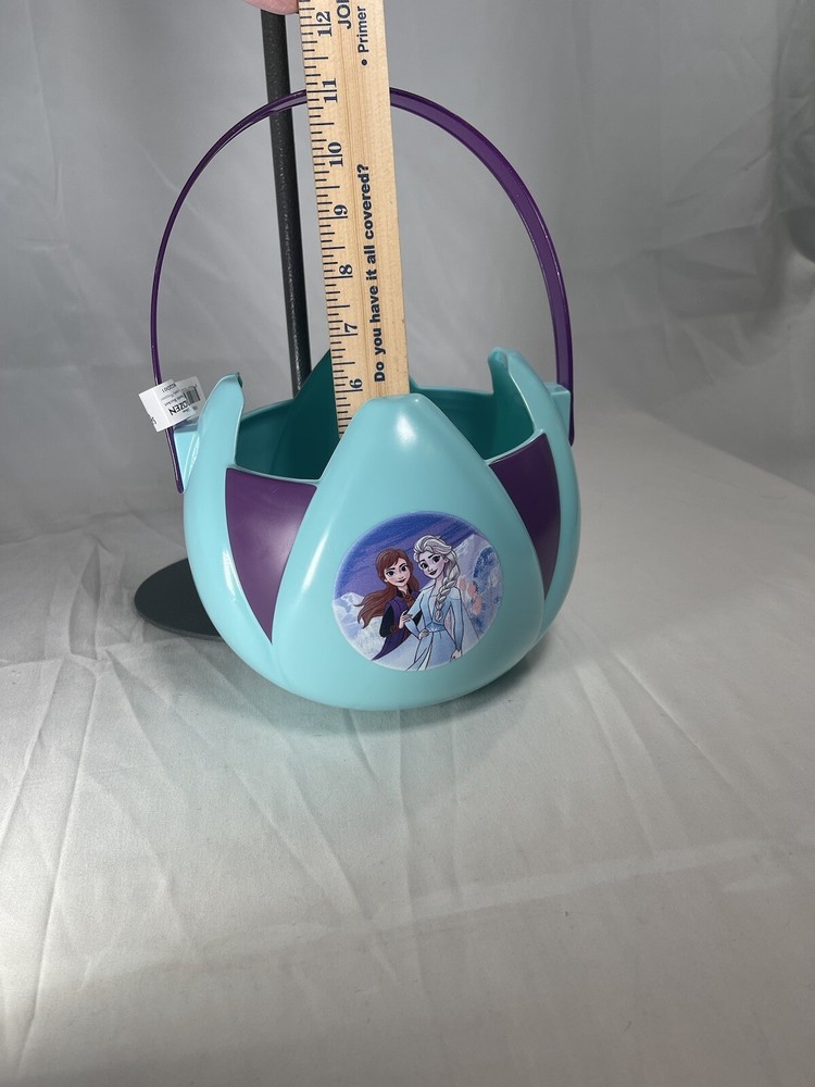Frozen Easter Basket Halloween Candy Pail Bucket Plastic Spring Fall